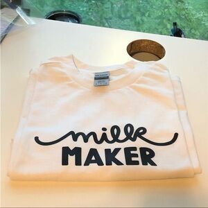 Milk‎ Maker NEW white short sleeve shirt